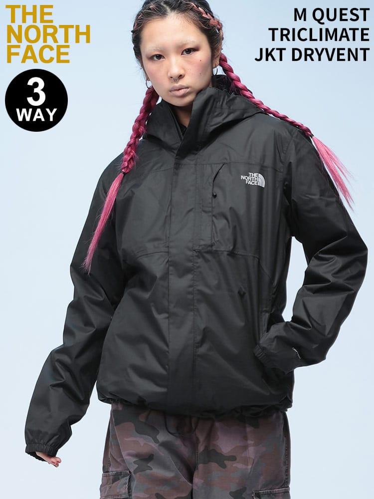 THE NORTH FACE (ザ ノースフェイス) 3WAY フルジップ ジャケット M QUEST TRICLIMATE JKT DRYVENT NF0A3YFH