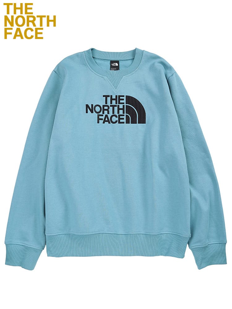 THE NORTH FACE (ザ ノースフェイス) 裏起毛 ロゴ刺繍 クルーネック 