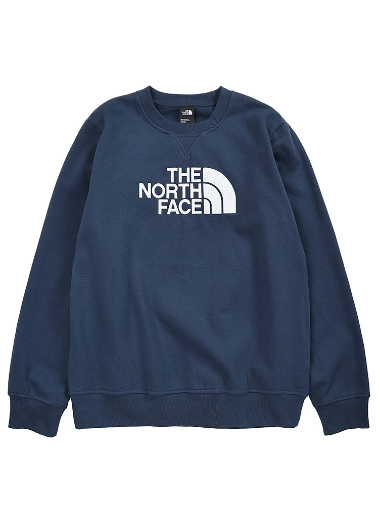 THE NORTH FACE (ザ ノースフェイス) 裏起毛 ロゴ刺繍 クルーネック トレーナー DREW PEAK CREW NF0A89EK