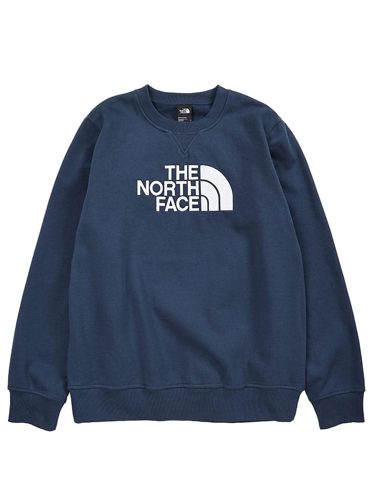 THE NORTH FACE (ザ ノースフェイス) 裏起毛 ロゴ刺繍 クルーネック 