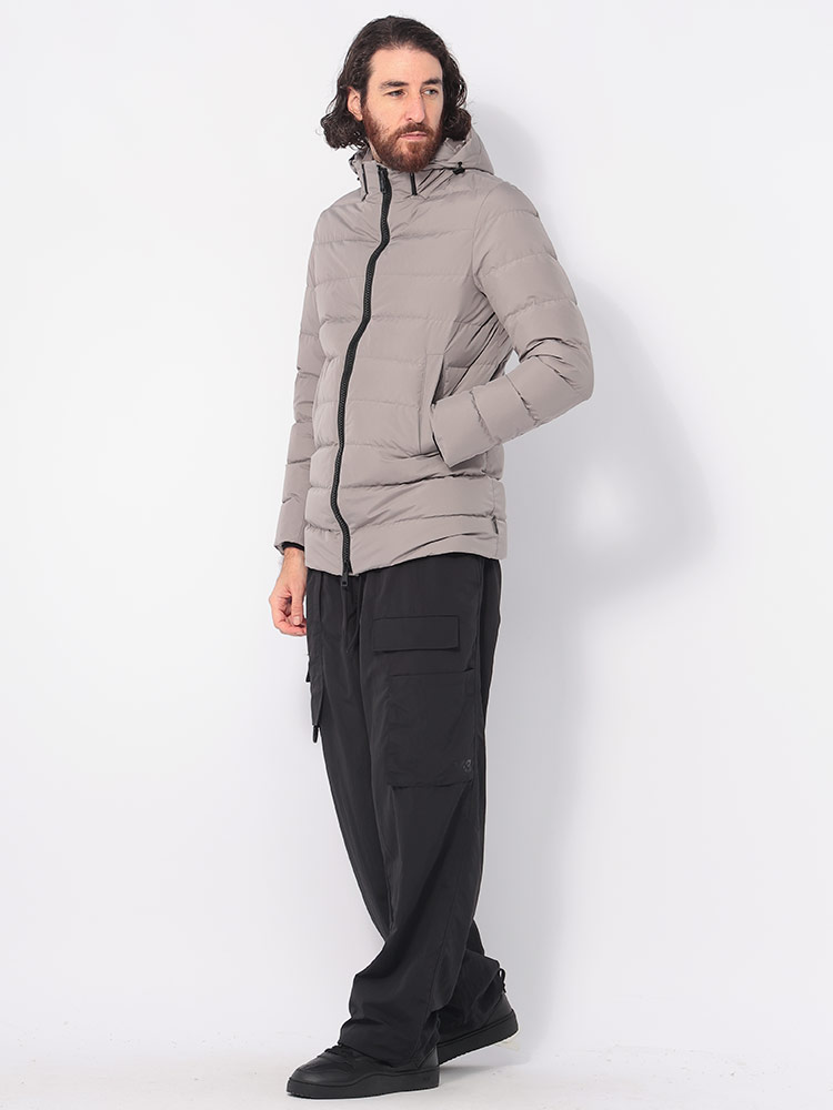 HERNO (ヘルノ) GORE-TEX INFINIUM WINDSTOPPER フード着脱 撥水 ダウンブルゾン L【サカゼン公式通販】