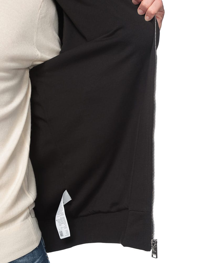 HUGO BOSS (ヒューゴボス) スウェット 袖切替 ジップアップ ジャケット 