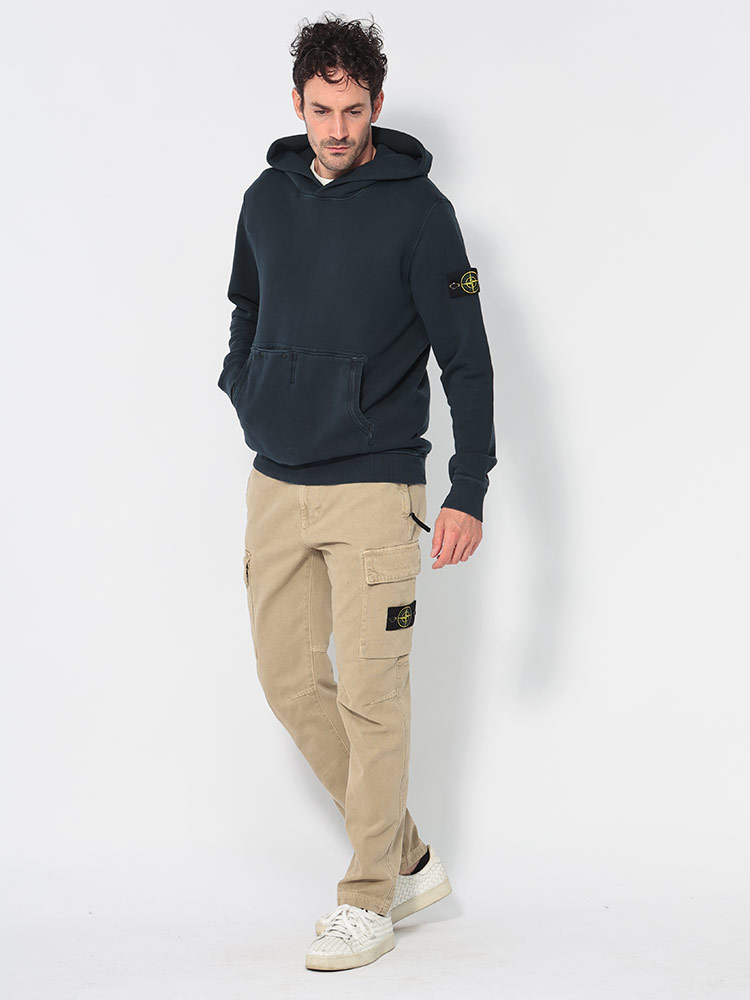 STONE ISLAND (ストーンアイランド) コットン ロゴパッチ テーパード カーゴパンツ SI811530401【サカゼン公式通販】