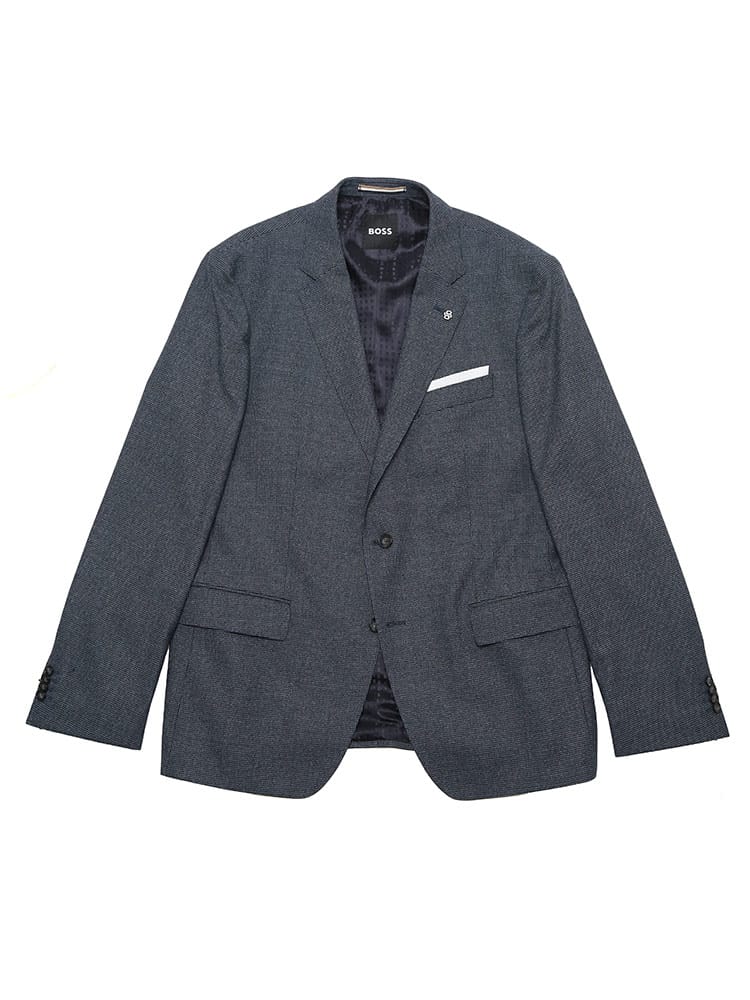 HUGO BOSS (ヒューゴボス) ストレッチウール フェイクチーフ付き シングル2ツ釦 ジャケット HBHU10265816 メンズ