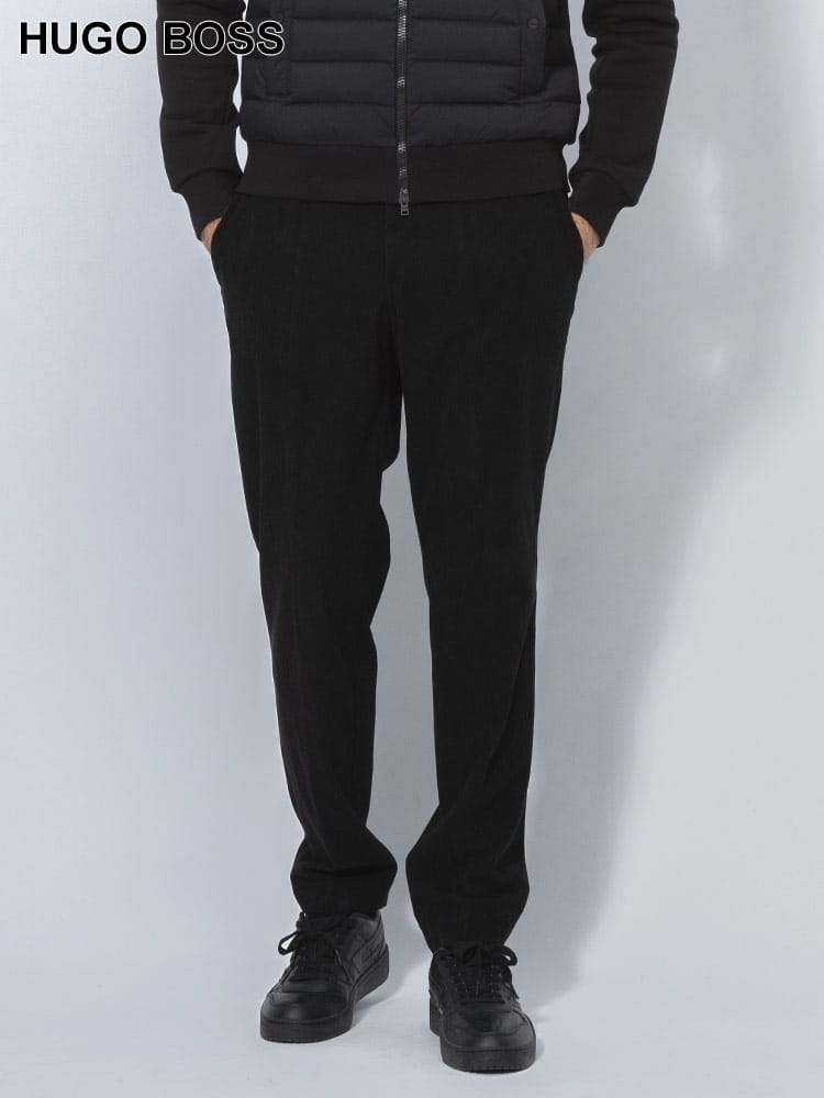 HUGO BOSS (ヒューゴボス) セットアップ対応 ストレッチ コーデュロイ ノータックパンツ HBGENIU10263937 メンズ