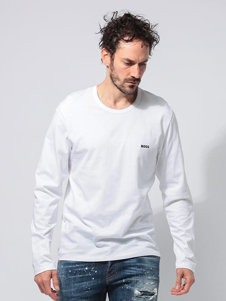 HUGO BOSS (ヒューゴボス) ミニロゴ クルーネック 長袖 Tシャツ HB50492321 メンズ