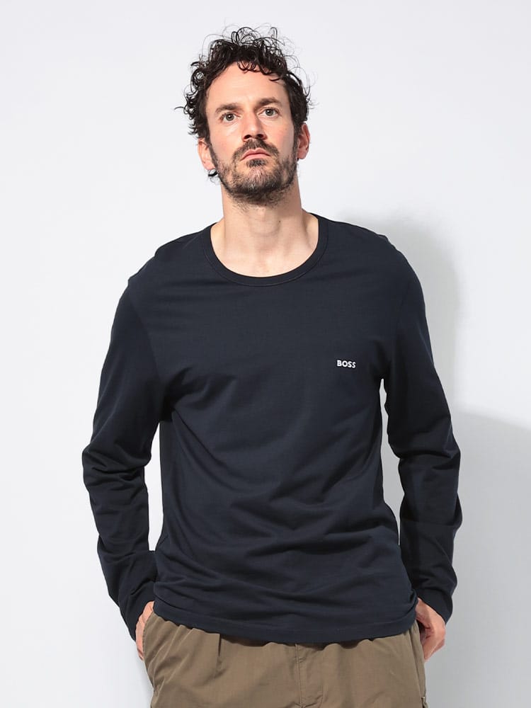 HUGO BOSS (ヒューゴボス) ミニロゴ クルーネック 長袖 Tシャツ HB50492321 メンズ