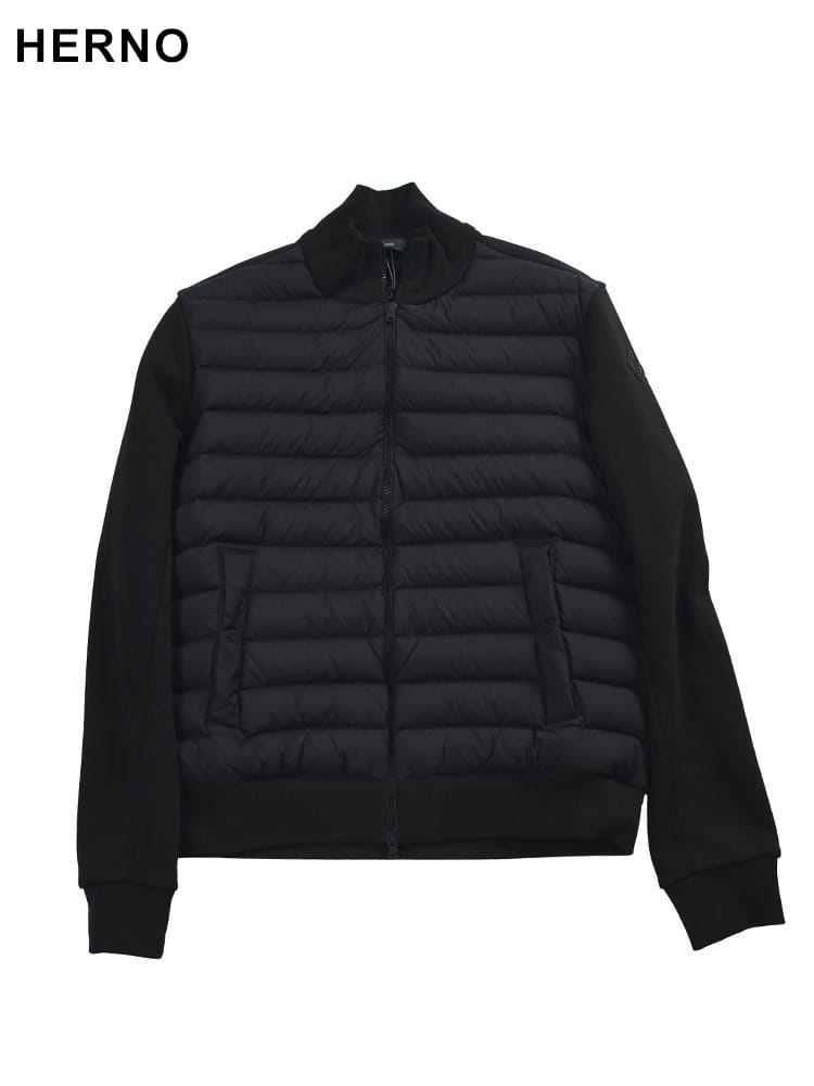 HERNO (ヘルノ) フロントダウン スウェット フルジップ ジャケット HRJP111U52075 メンズ