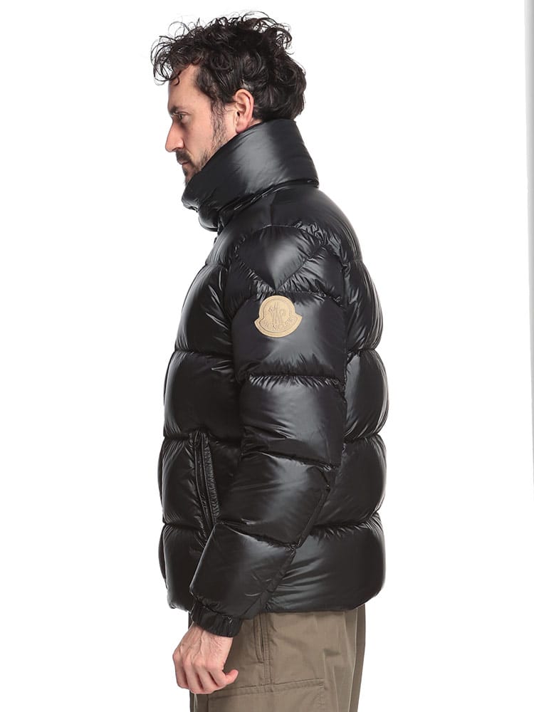 MONCLER (モンクレール) 袖ロゴパッチ ボタン＆ジップ開閉 ショート 