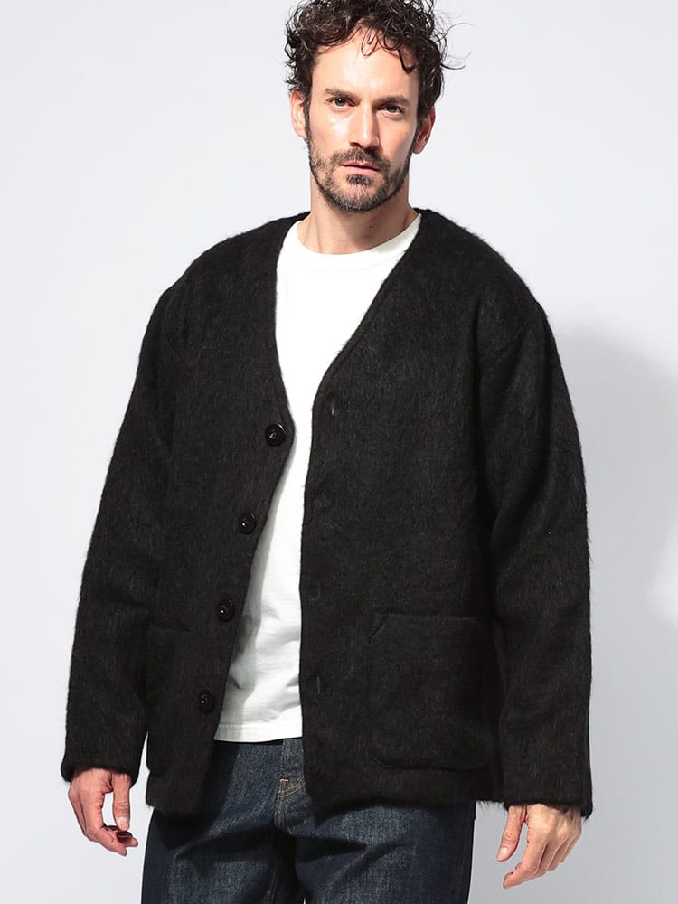 OUR LEGACY (アワーレガシー) ウール×アルパカ混 ポケット付き オーバーサイズ カーディガン OLM4206CBM メンズ