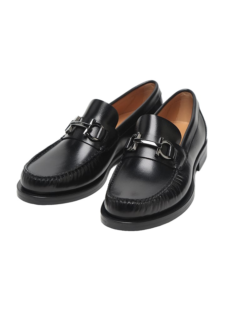 Salvatore Ferragamo (サルヴァトーレフェラガモ) レザー ガンチーニ ローファー FG762695F24 メンズ