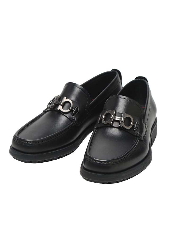 Salvatore Ferragamo (サルヴァトーレフェラガモ) レザー ガンチーニ ローファー FG71792F24 メンズ