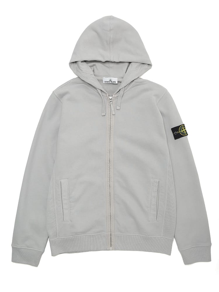 STONE ISLAND (ストーンアイランド) 裏起毛 ロゴパッチ フルジップ パーカー SI811563520 メンズ