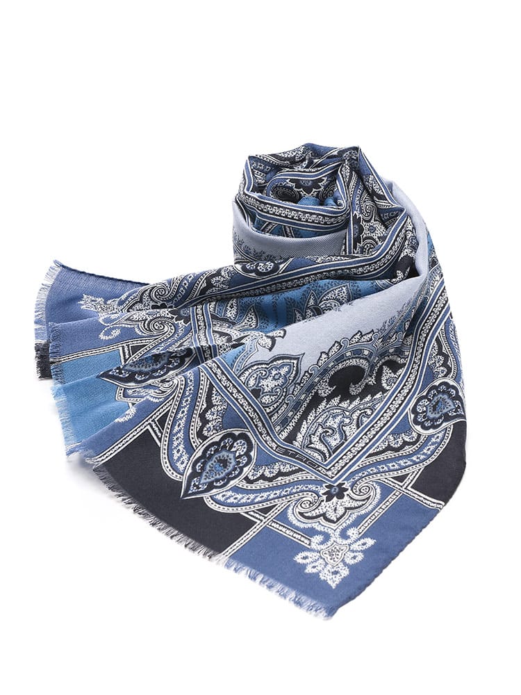 ETRO (エトロ) ペイズリー柄 シルク混カシミヤストール ETMATA0007AK811 メンズ