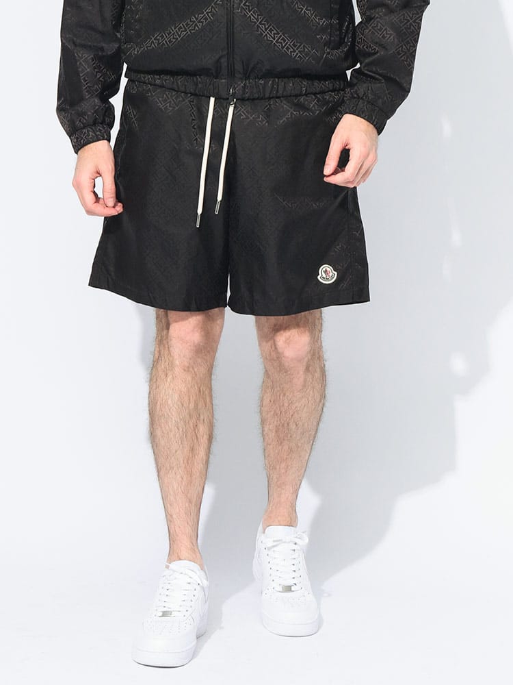 MONCLER (モンクレール) モノグラムプリント メッシュインナー スイム ショートパンツ MC2C000025987H メンズ