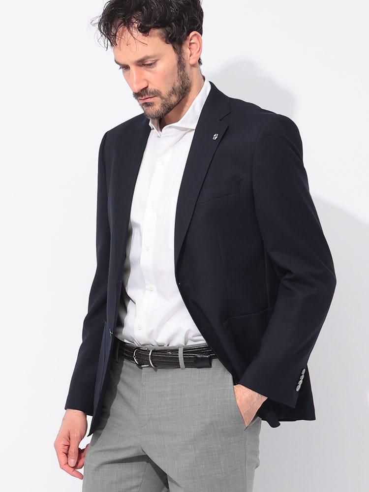 HUGO BOSS (ヒューゴボス) ウール シングル ジャケット MARZOTTO 