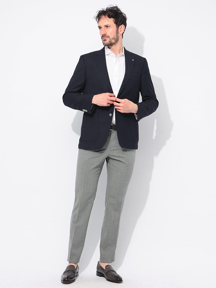 HUGO BOSS (ヒューゴボス) ウール シングル ジャケット MARZOTTO 