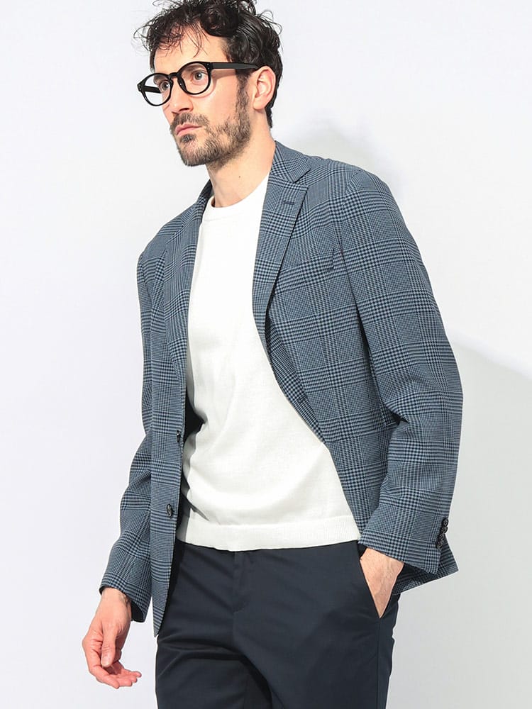 HUGO BOSS (ヒューゴボス) グレンチェック シングル ジャケット SLIMFIT HBHANRY10269023 メンズ
