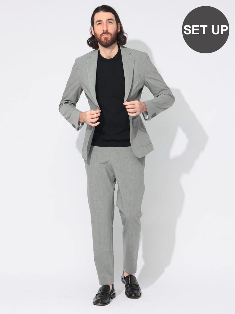 HUGO BOSS (ヒューゴボス) ストレッチウール シングル ノータック スーツ HBHG10269518 メンズ