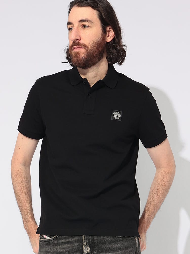 STONE ISLAND (ストーンアイランド) ロゴパッチ 半袖 ポロシャツ SI22002SCS0017 メンズ
