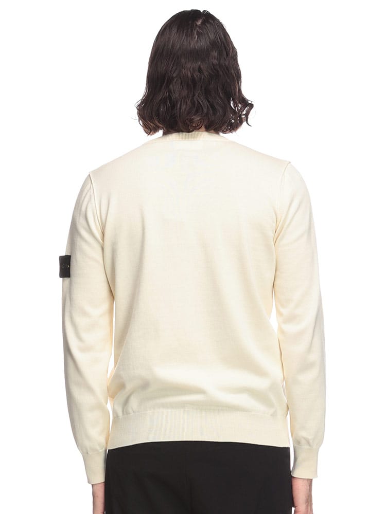 STONE ISLAND (ストーンアイランド) 袖ロゴ クルーネック ニット SOFT 