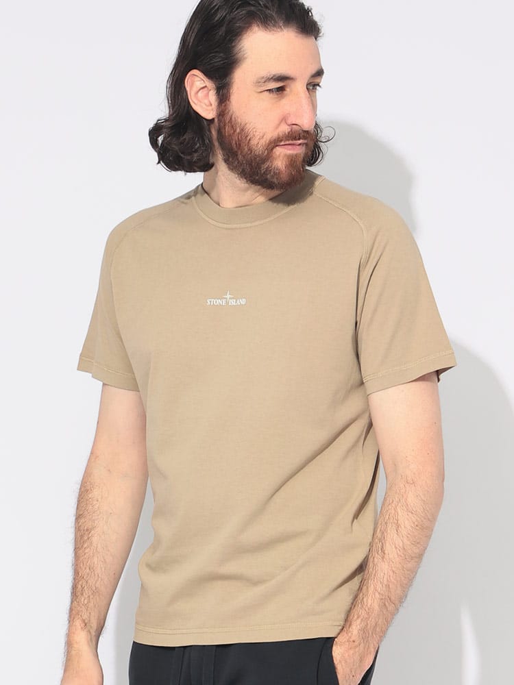 STONE ISLAND (ストーンアイランド) バックプリント クルーネック 半袖 Tシャツ SI2100020S0080 メンズ