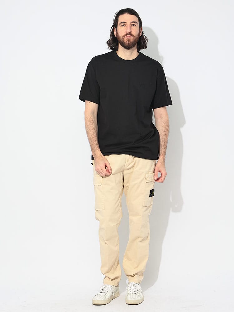 STONE ISLAND (ストーンアイランド) ストレッチツイル ロゴ カーゴ 