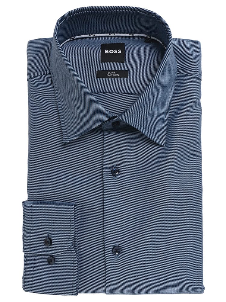 HUGO BOSS (ヒューゴボス) ストレッチ 長袖 ドレスシャツ EASY IRON