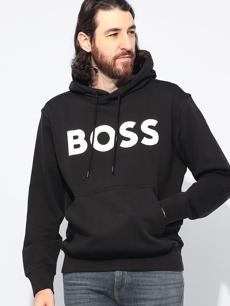 HUGO BOSS (ヒューゴボス) ラージロゴ リラックスフィット プルオーバー パーカー HBO50523074 メンズ