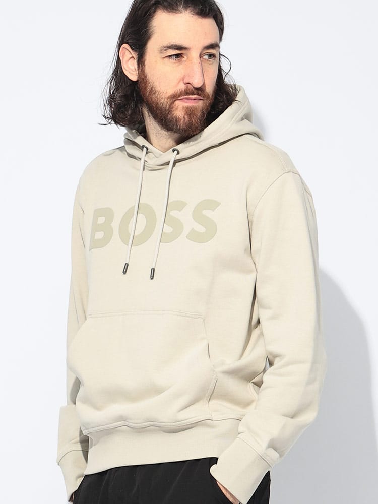 HUGO BOSS (ヒューゴボス) ラージロゴ リラックスフィット プルオーバー パーカー HBO50523074 メンズ