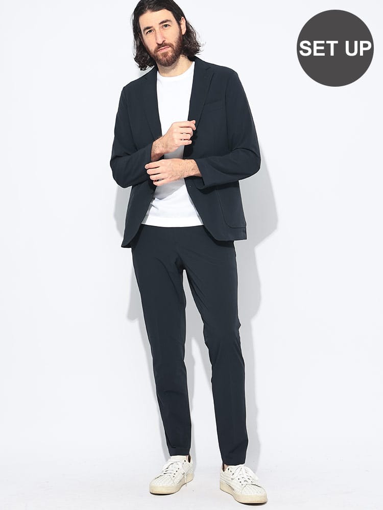 HUGO BOSS (ヒューゴボス) ストレッチ ポケッタブル シングル ジャケット パンツ セットアップ メンズ