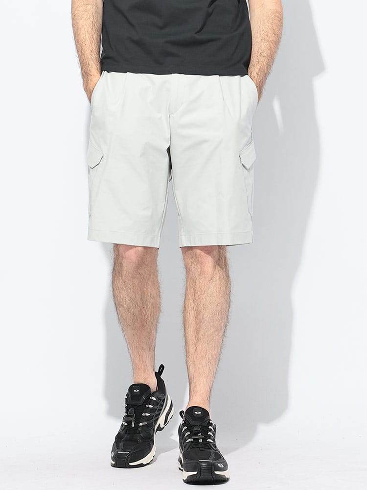 HERNO (ヘルノ) ワンタック サイドポケット ショートパンツ メンズ