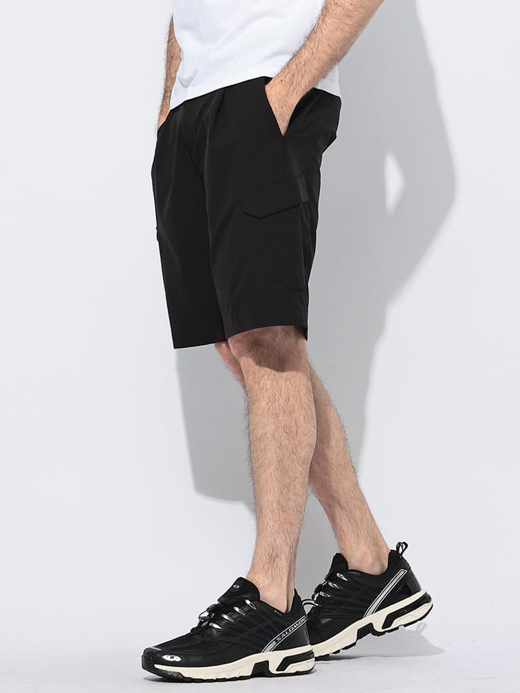 HERNO (ヘルノ) ワンタック サイドポケット ショートパンツ メンズ