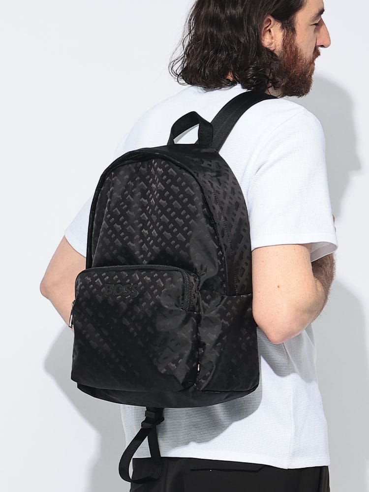 HUGO BOSS (ヒューゴボス) BBモノグラム バックパック メンズ