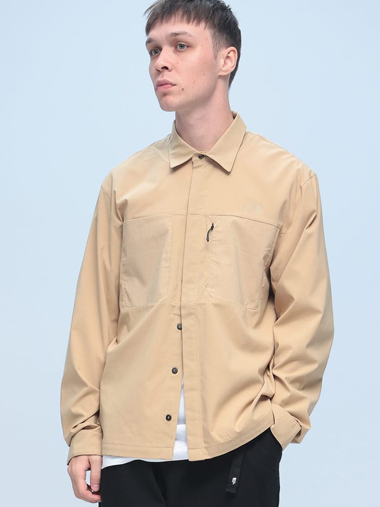 THE NORTH FACE (ザ ノースフェイス) UPF40+ ポケット 長袖 シャツ LIGHTRANGE SHIRT