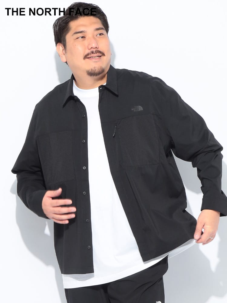 UPF40+ ポケット 長袖 シャツ LIGHTRANGE SHIRT 大きいサイズ メンズ