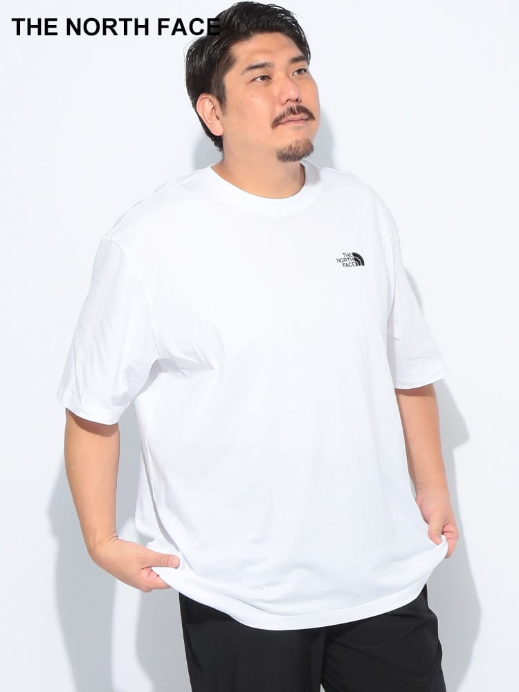 ロゴ刺繍 クルーネック 半袖 Tシャツ ESSENTIAL OVERSIZE TEE 大きいサイズ メンズ