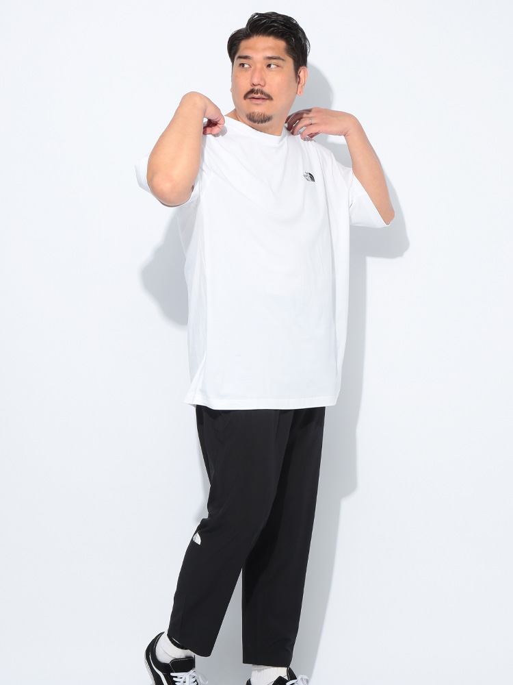 ロゴ刺繍 クルーネック 半袖 Tシャツ ESSENTIAL OVERSIZE TEE
