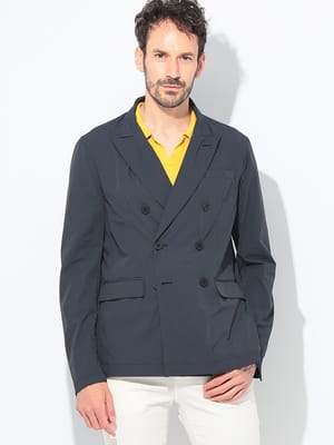 HERNO (ヘルノ) ストレッチナイロン ダブル ジャケット メンズ