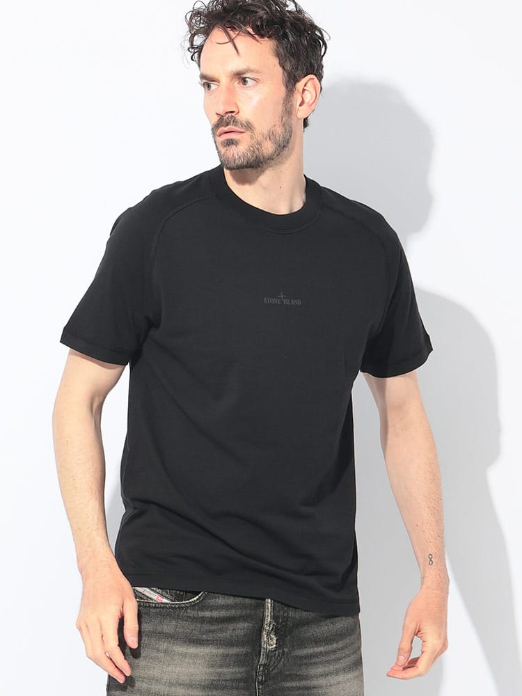 STONE ISLAND (ストーンアイランド) バックロゴ クルーネック 半袖 T 
