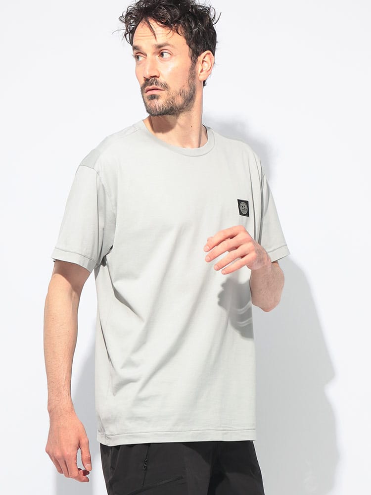 STONE ISLAND (ストーンアイランド) コンパスロゴ クルーネック 半袖 Tシャツ メンズ