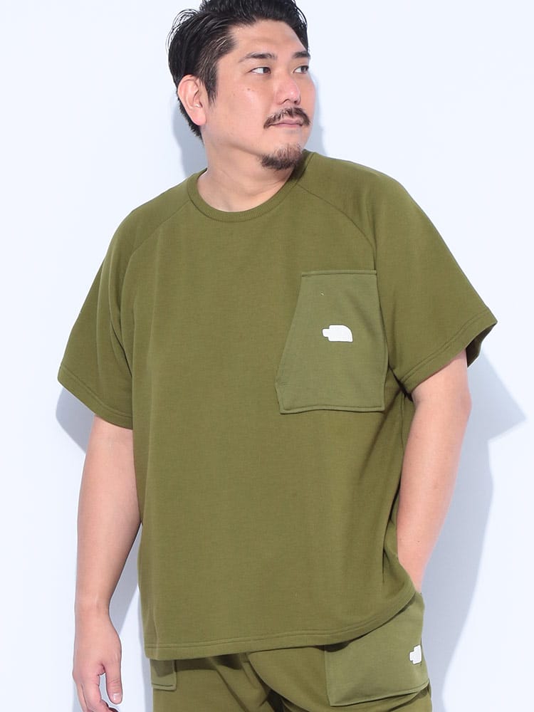 Tシャツ ワンポイント ポケット スウェット TERRY RELAXED TEE トップス プルオーバー スエット 裏毛 春 夏 大きいサイズ メンズ