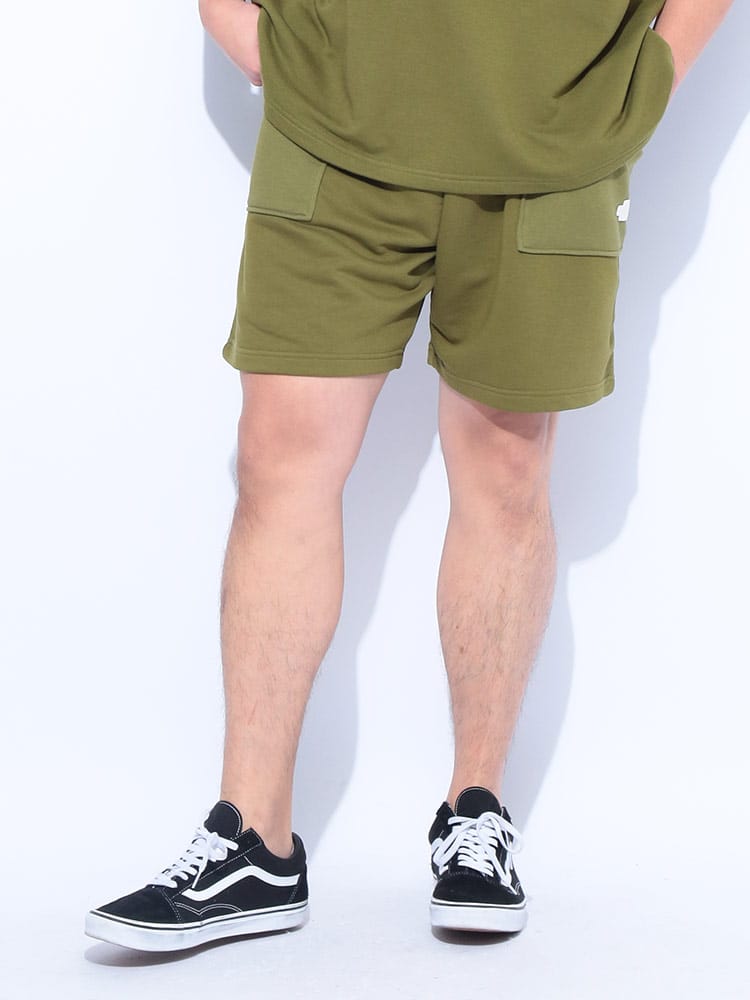 ショートパンツ ワンポイント スウェット TERRY REGULAR SHORT ボトムス ショーツ スエット 裏毛 春 夏 大きいサイズ メンズ