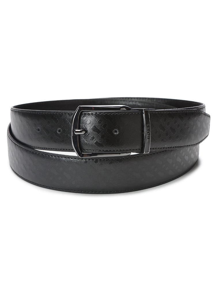 HUGO BOSS (ヒューゴボス) リバーシブル モノグラム ベルト メンズ