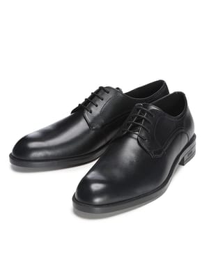 HUGO BOSS (ヒューゴボス) レザー ダブルステッチ ダービーシューズ メンズ
