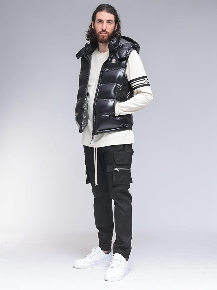 MONCLER (モンクレール) フード付きダウンベスト BORMES MCBORMES5 