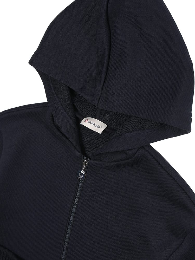 MONCLER (モンクレール) フロントニットポケット フルジップ パーカー 