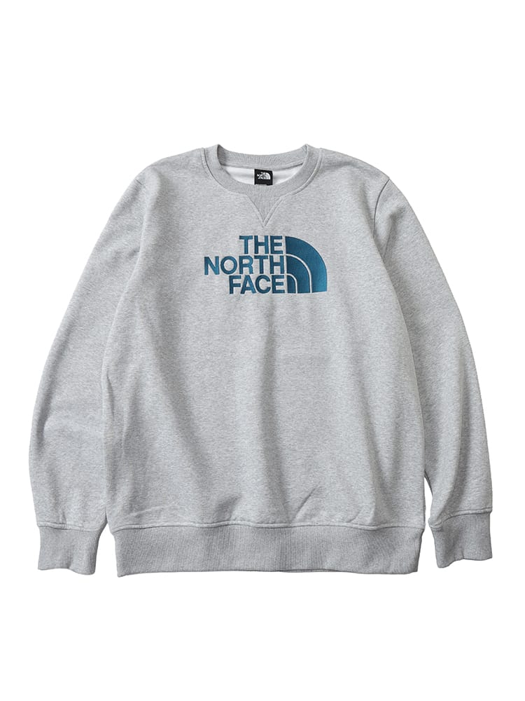 THE NORTH FACE (ザ ノースフェイス) 裏起毛 ロゴ刺繍 クルーネック 