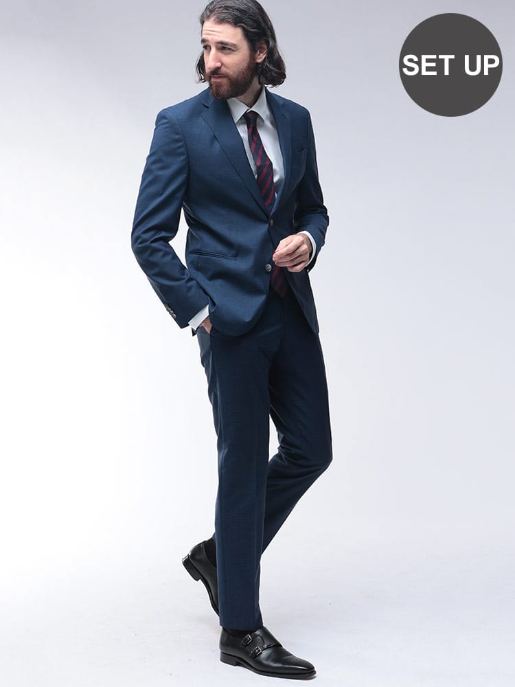 HUGO BOSS (ヒューゴボス) シングル ノータック スーツ SLIMFIT TESSE 