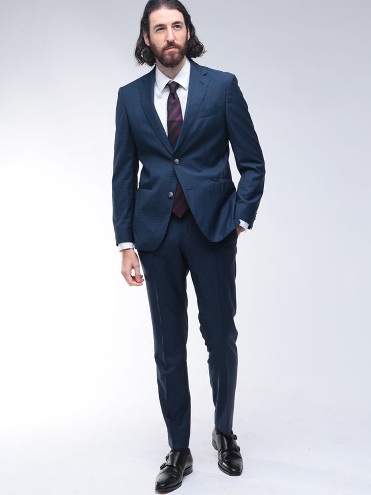 HUGO BOSS (ヒューゴボス) シングル ノータック スーツ SLIMFIT TESSE 